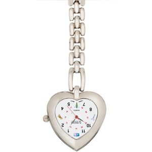 Prestige Medical Nurse Symbols Heart Lapel Watch